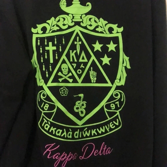 Black‎ Kappa Delta Quarter Zip Size XS Sport-Tek - Picture 4 of 5
